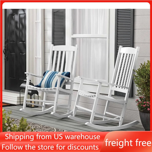 Outdoor Wood Rocking Chair Weather Resistant Finish