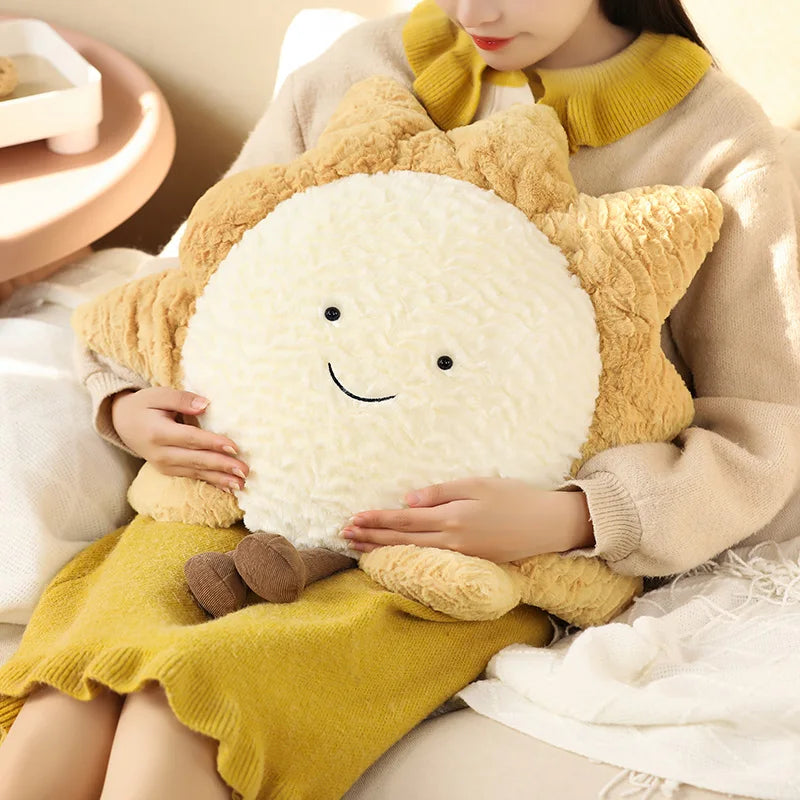 Moon Star Sun Cloud Plush Pillow