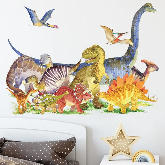 3D Cartoon Dinosaur Wall Sticker